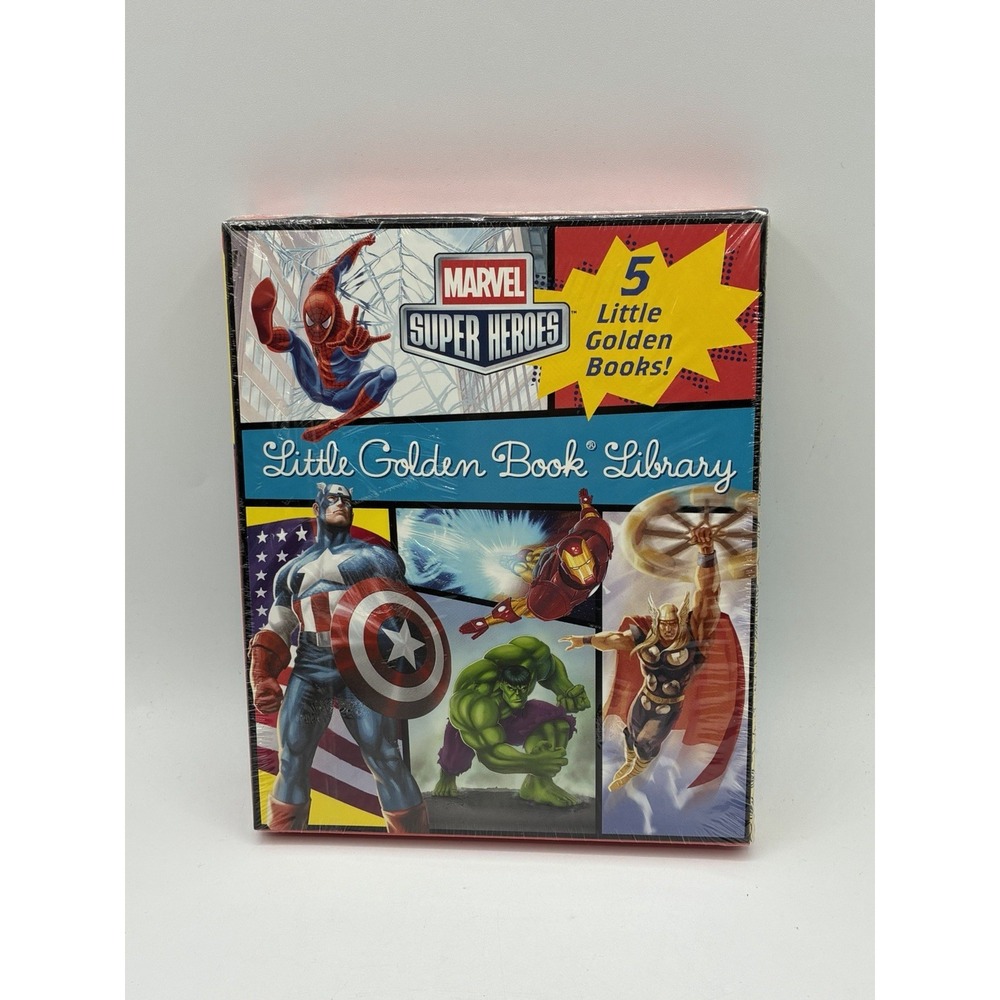 NEW Marvel Little Golden Book Library Marvel Super Heroes Set of 5 Hardback 2013
